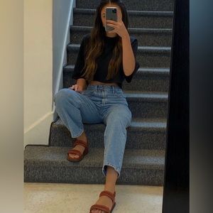 American eagle outfitters mom straight jean size 00